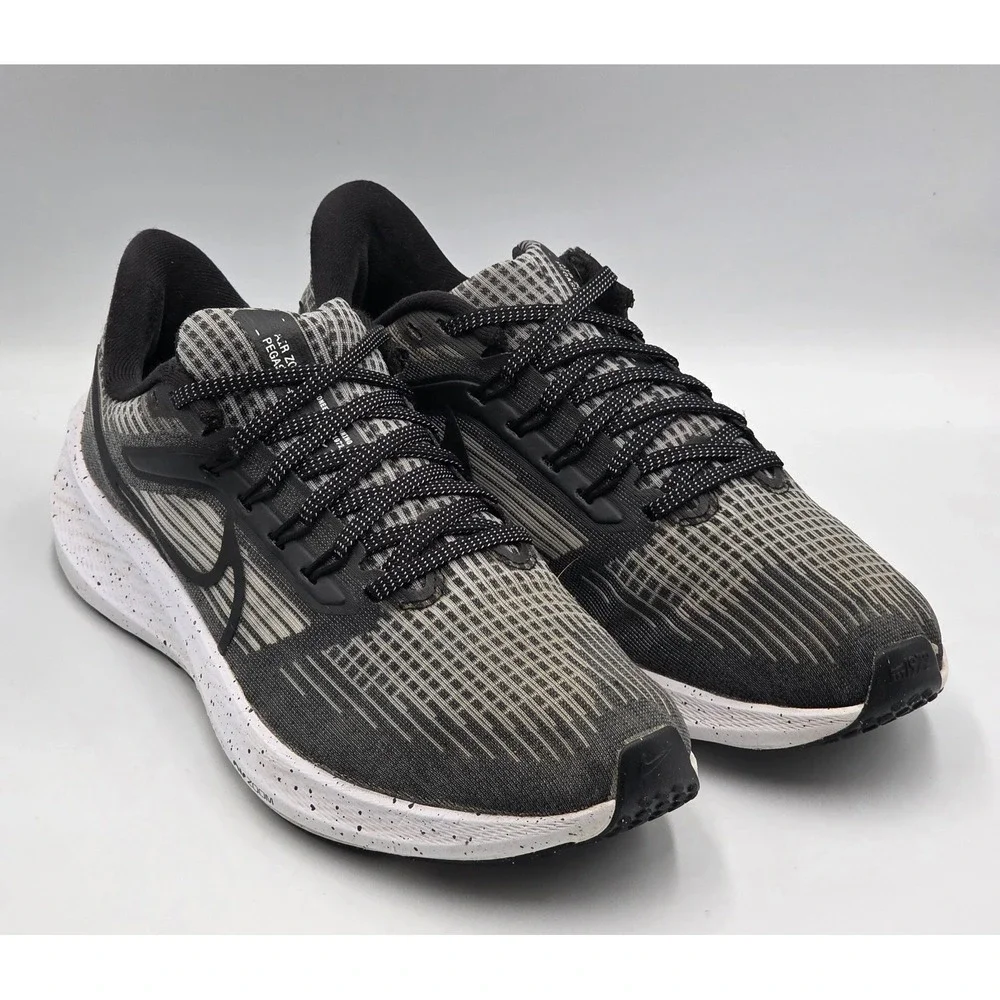Nike Air Zoom Pegasus 39 Women 8.5 Black Grey Running Shoes DH4072-005 No Insole